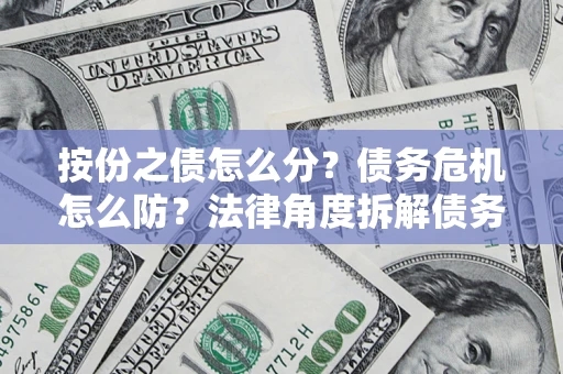 武汉按份之债怎么分？债务危机怎么防？法律角度拆解债务分配与风险自保指南
