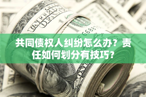 武汉共同债权人纠纷怎么办？责任如何划分有技巧？