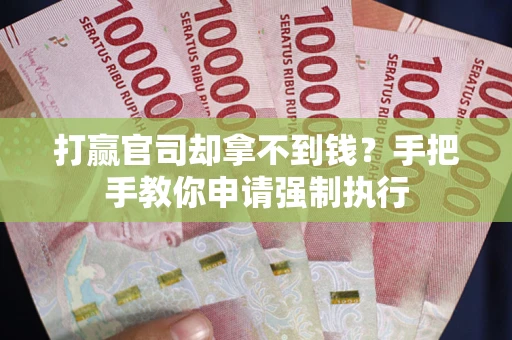武汉打赢官司却拿不到钱？手把手教你申请强制执行