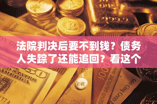 武汉法院判决后要不到钱？债务人失踪了还能追回？看这个方法！