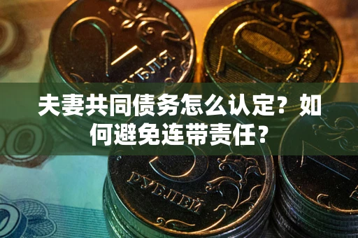 武汉夫妻共同债务怎么认定？如何避免连带责任？