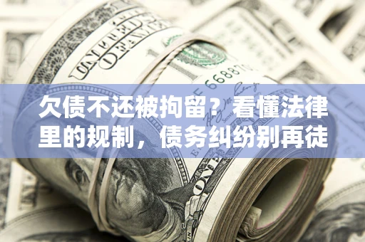 武汉欠债不还被拘留？看懂法律里的规制，债务纠纷别再徒劳奔波