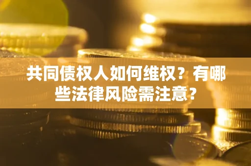 武汉共同债权人如何维权？有哪些法律风险需注意？