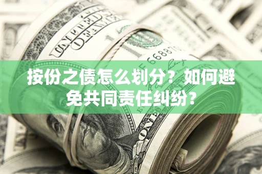 武汉按份之债怎么划分？如何避免共同责任纠纷？