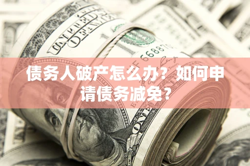武汉债务人破产怎么办？如何申请债务减免？