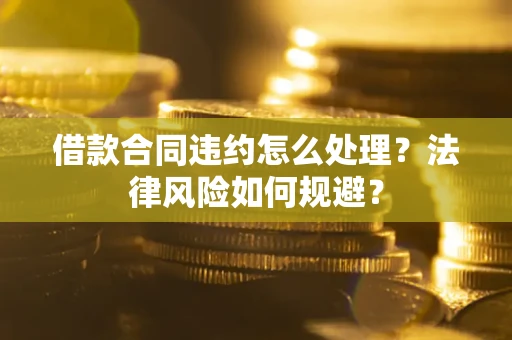 武汉借款合同违约怎么处理？法律风险如何规避？