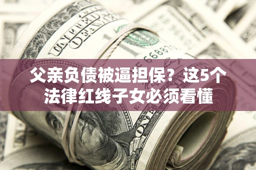 武汉父亲负债被逼担保？这5个法律红线子女必须看懂