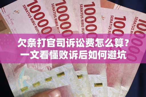 武汉欠条打官司诉讼费怎么算？一文看懂败诉后如何避坑