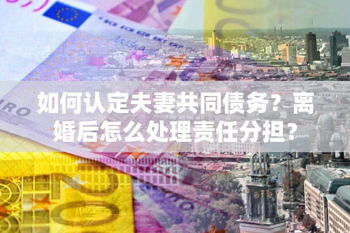 武汉如何认定夫妻共同债务？离婚后怎么处理责任分担？