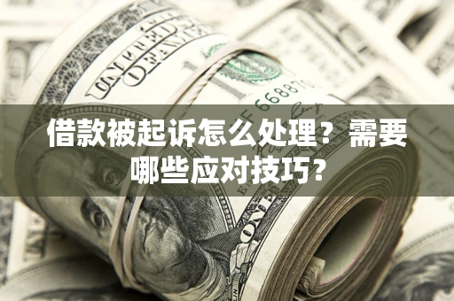 武汉借款被起诉怎么处理？需要哪些应对技巧？