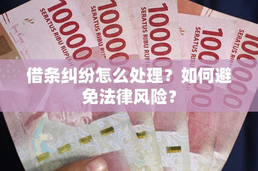 武汉借条纠纷怎么处理？如何避免法律风险？